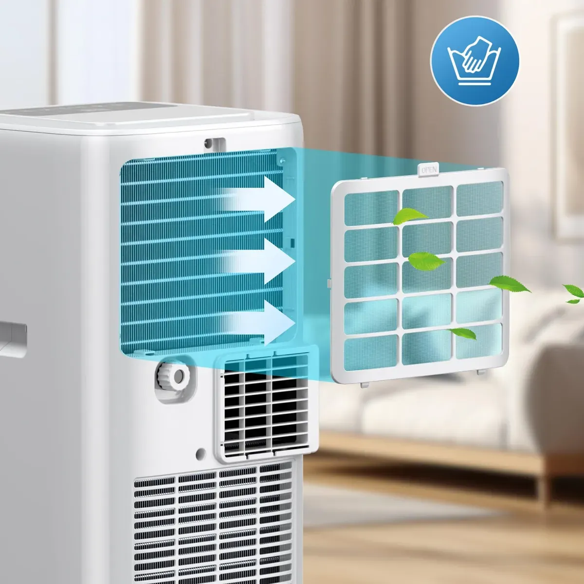 tự vệ sinh máy lạnh di động tại nhà