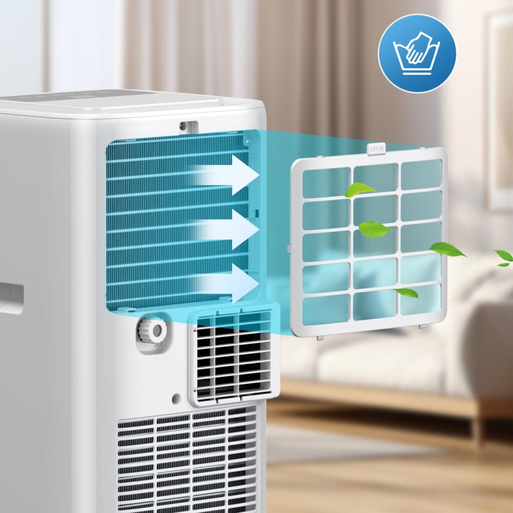 tự vệ sinh máy lạnh di động tại nhà